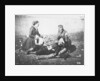 A Nurse Tending a Wounded Man in the Crimea, c.1855 by English Photographer