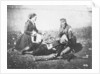 A Nurse Tending a Wounded Man in the Crimea, c.1855 by English Photographer