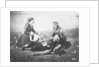 A Nurse Tending a Wounded Man in the Crimea, c.1855 by English Photographer