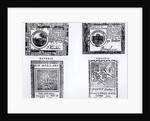 Notes of Currency issued by the Continental Congress during the American Revolution, 1776-9 by American School