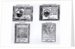 Notes of Currency issued by the Continental Congress during the American Revolution, 1776-9 by American School