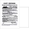 Pony Express, Nine Days from San Francisco to New York by American School