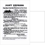 Pony Express, Nine Days from San Francisco to New York by American School