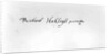 Signature of Richard Hakluyt by Anonymous