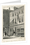 The Grecian Coffee House, Devereux Court, Strand, featuring a bust of Ben Johnson by English School