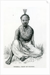 Merere, chief of the Usango from 'Travels in Africa', 1879 by English School