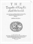 Frontispiece for 'The Tragedy of King Richard the Second', by William Shakespeare, 1598 by English School