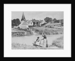Ferry across the Arun at Bury, Sussex by English Photographer