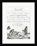 Recueil de Paysages et autres figures, dessinees et Artistement Gravees by Johann Georg Wille, 1801 by French School