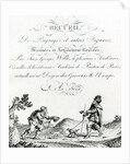 Recueil de Paysages et autres figures, dessinees et Artistement Gravees by Johann Georg Wille, 1801 by French School