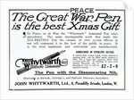 Advertisement 'The Great War Pen is the best Xmas Gift' by Anonymous