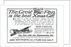 Advertisement 'The Great War Pen is the best Xmas Gift' by Anonymous