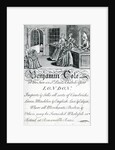 Trade Card, Benjamin Cole, London tradesman by English School