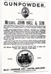Advertisement for Gunpowder by Messrs. John Hall & Son by English School