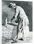 Stone mason, 1737 by French School