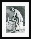 Stone mason, 1737 by French School
