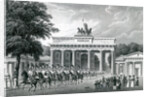 The Brandenburg Gate, Berlin, 1833 by German School