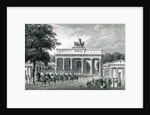 The Brandenburg Gate, Berlin, 1833 by German School