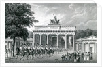 The Brandenburg Gate, Berlin, 1833 by German School