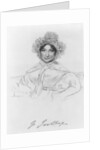 Frances Trollope engraved by F.Brown by English School