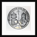 Constantine VI and his Mother Irene by Anonymous