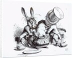 The Mad Hatter and the March Hare putting the Dormouse in the Teapot by John Tenniel