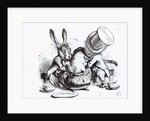 The Mad Hatter and the March Hare putting the Dormouse in the Teapot by John Tenniel