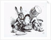 The Mad Hatter and the March Hare putting the Dormouse in the Teapot by John Tenniel
