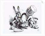 The Mad Hatter and the March Hare putting the Dormouse in the Teapot by John Tenniel