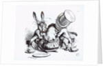 The Mad Hatter and the March Hare putting the Dormouse in the Teapot by John Tenniel