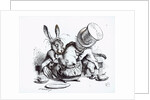 The Mad Hatter and the March Hare putting the Dormouse in the Teapot by John Tenniel