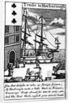 Trade at Harborough, English playing card by English School