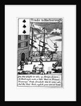Trade at Harborough, English playing card by English School