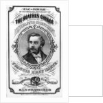 Facsimile of the original manuscript of 'The Heathen Chinee' by Francis Bret Harte by American School