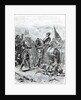Battle of Bosworth Field: Lord Stanley bringing the Crown of Richard III to Richmond, 22nd August 1485 by English School