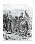 Battle of Bosworth Field: Lord Stanley bringing the Crown of Richard III to Richmond, 22nd August 1485 by English School