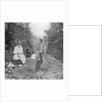 Mid-day halt on the march by English Photographer