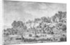 View of the village north of Agady in the Bertat region by Frederic (after) Cailliaud