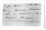 Handwriting and Signature of Napoleon Bonaparte by Anonymous