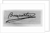 Signature of Napoleon Bonaparte by Anonymous