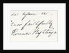 Signature of Florence Nightingale by Anonymous