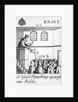 A Jesuit Preaching Against Our Bible, Jack of Spades by English School