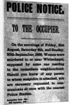 Police Notice to the Occupier Relating to Murders in Whitechapel, 30th September 1888 by English School