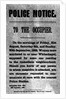 Police Notice to the Occupier Relating to Murders in Whitechapel, 30th September 1888 by English School