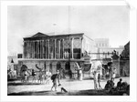View of a House, Manufactory, and Bazaar, in Calcutta by English School