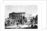 View of a House, Manufactory, and Bazaar, in Calcutta by English School