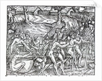 Procession of natives drinking and smoking by Jacques (d.1587/88) (after) Le Moyne