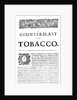 A Counterblast to Tobacco, a treatise written by James I of England published in an anti-smoking pamphlet, 1672 by English School