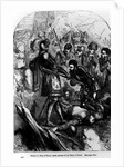 Francis I Taken Prisoner at the Battle of Pavia in 1525 by Charles Bourbon, book illustration by English School