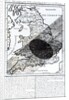 A Map Showing the Passage of the Shadow of the Moon Over England on 22 April 1715 by English School